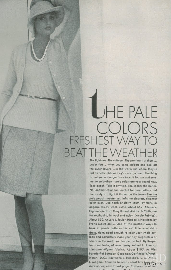 The Pale Colors Freshest Way to Beat the Weather, October 1972