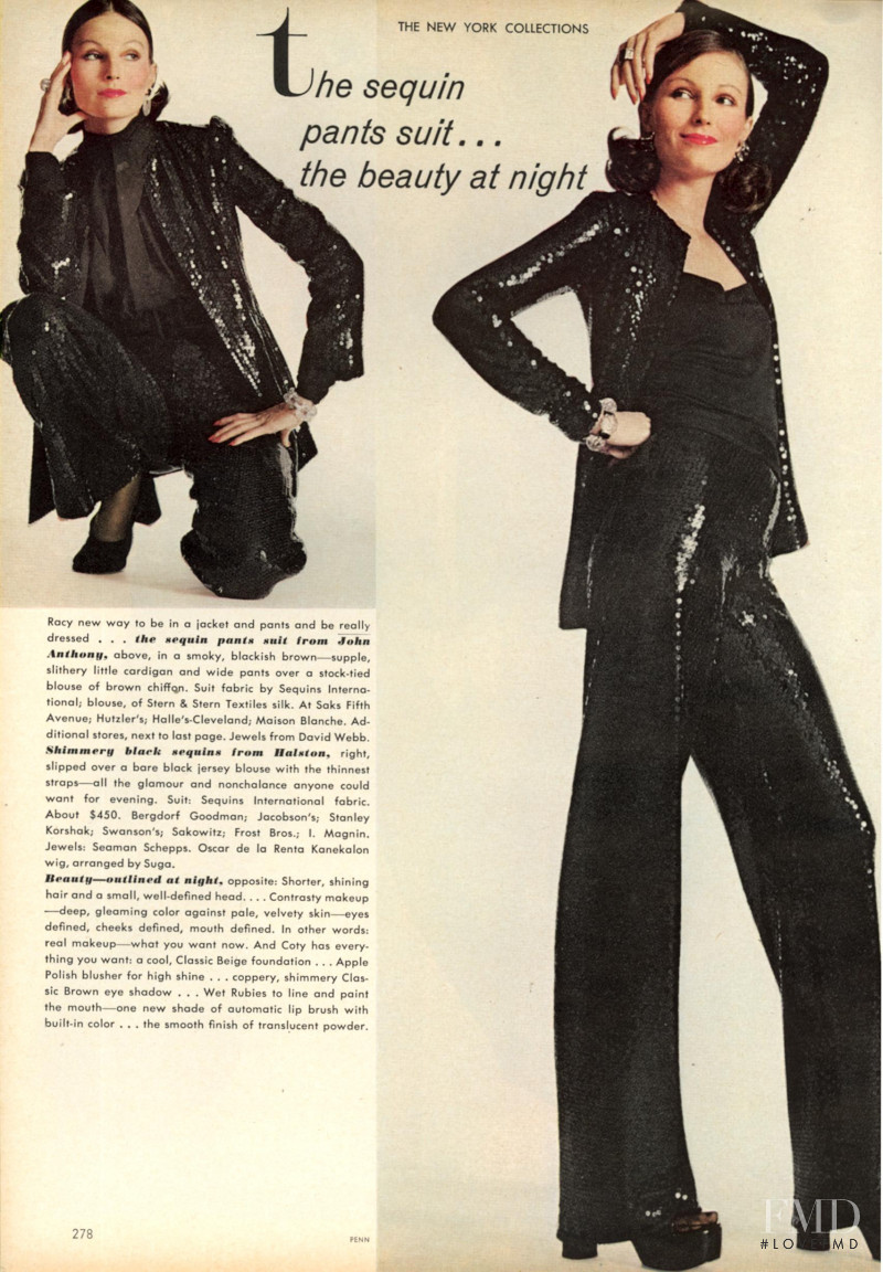 Easy, Racy, Glamorous - The Essence of Fashion at Night, September 1972