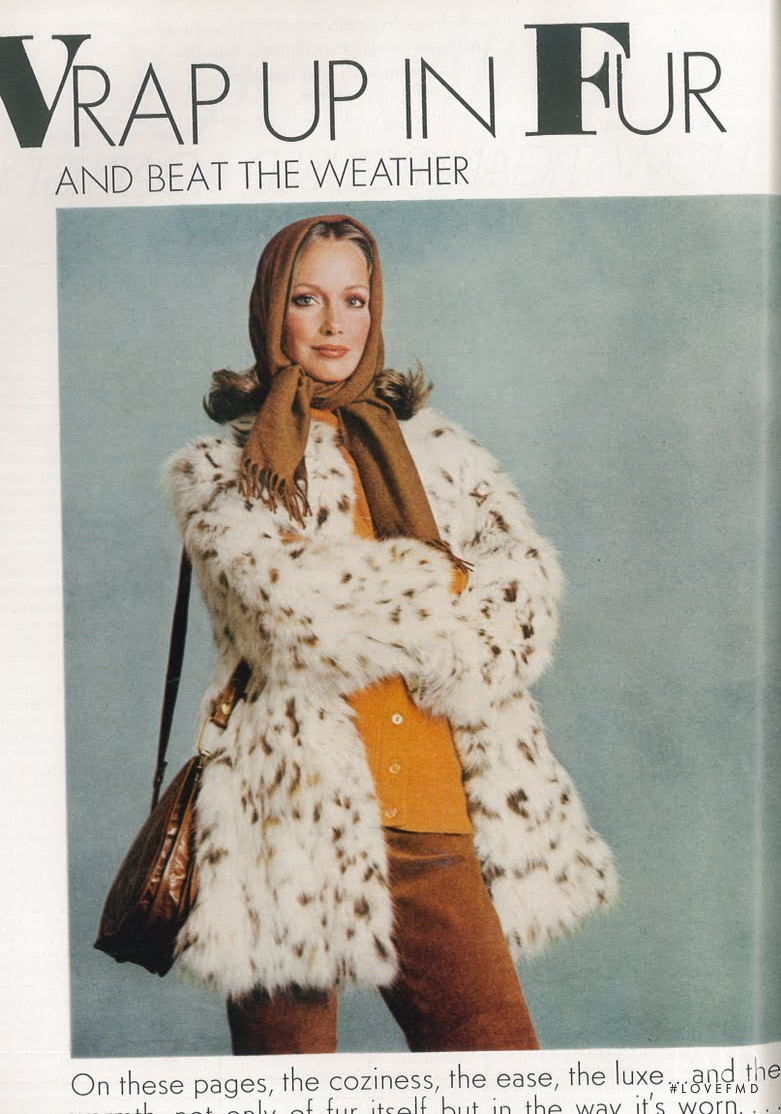 Karen Graham featured in Wrap Up in Fur and Beat the Weather, October 1972