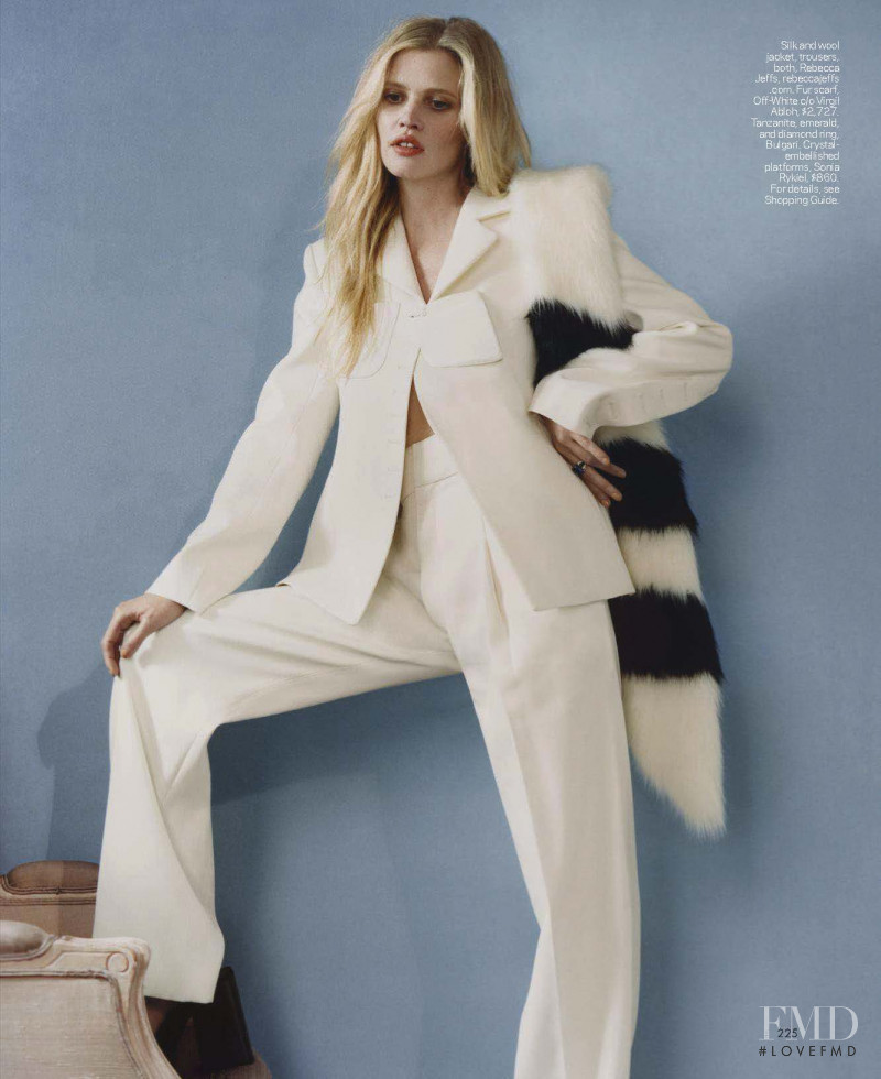 Lara Stone featured in White Noise, May 2018