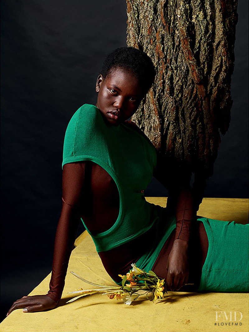 Adut Akech Bior featured in Mario Sorrenti, April 2018