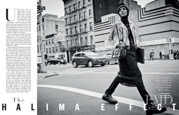 Halima Aden featured in The Halima Effect, April 2017