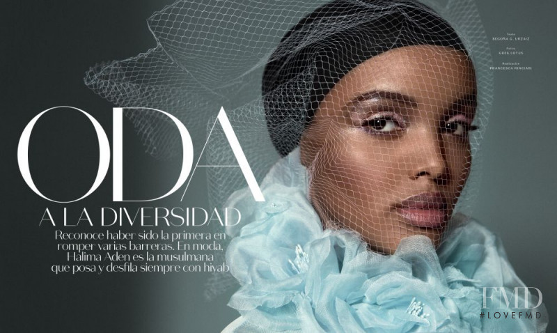 Halima Aden featured in Oda a la diversidad, February 2017