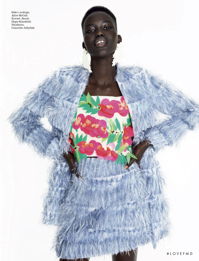 Adut Akech Bior featured in Dancing Queen, September 2017