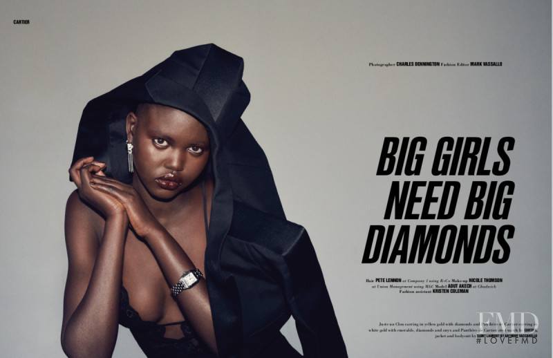 Adut Akech Bior featured in Big Girls Need Big Diamonds, September 2017