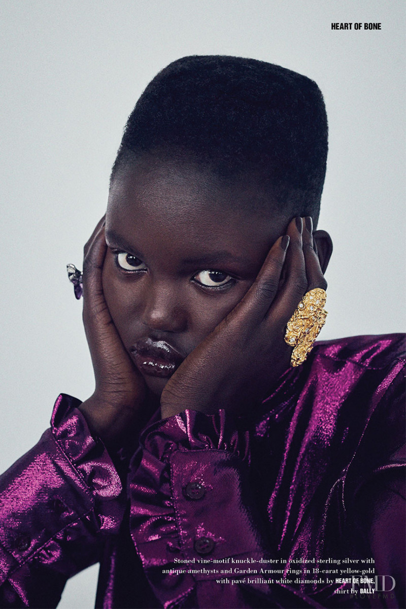 Adut Akech Bior featured in Big Girls Need Big Diamonds, September 2017