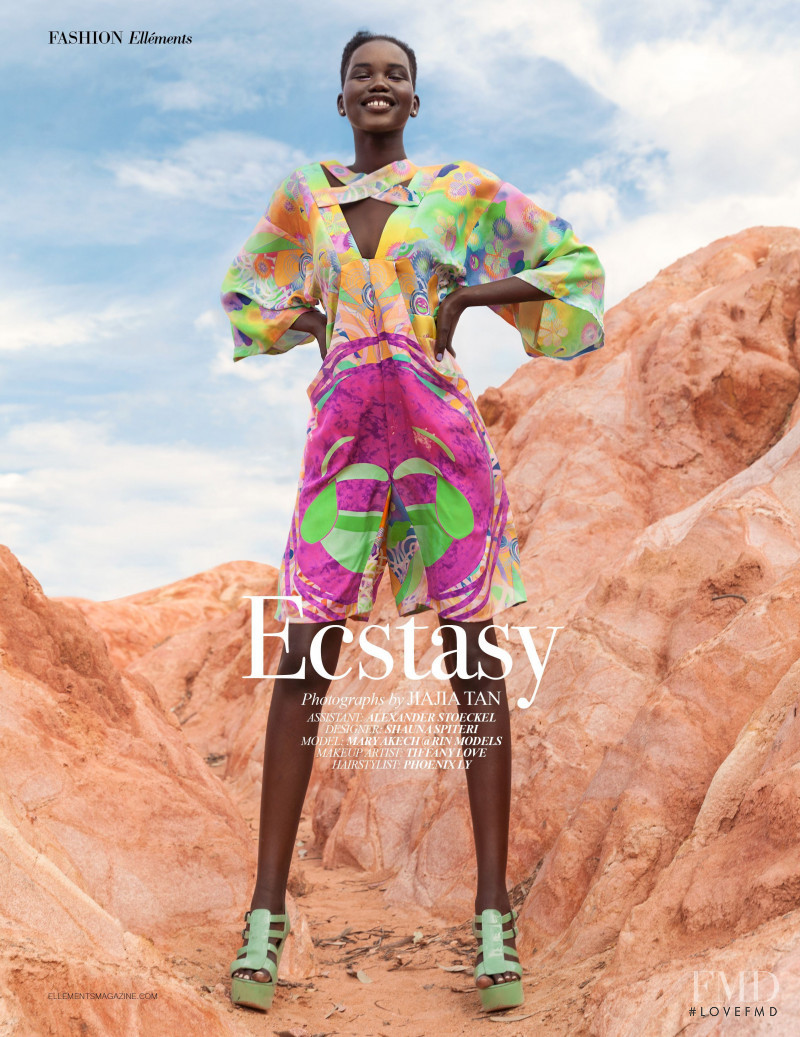Adut Akech Bior featured in Ecstasy, May 2016