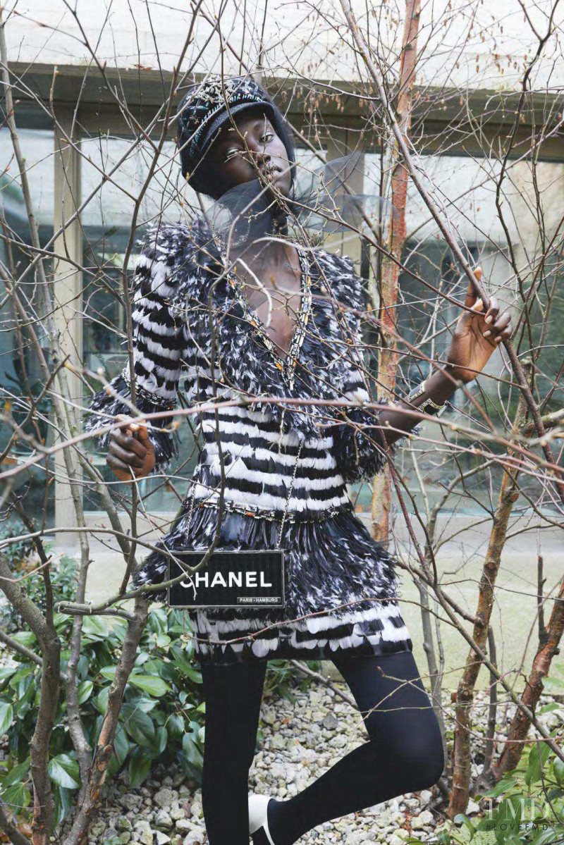 Anok Yai featured in Inside Chanel, June 2018