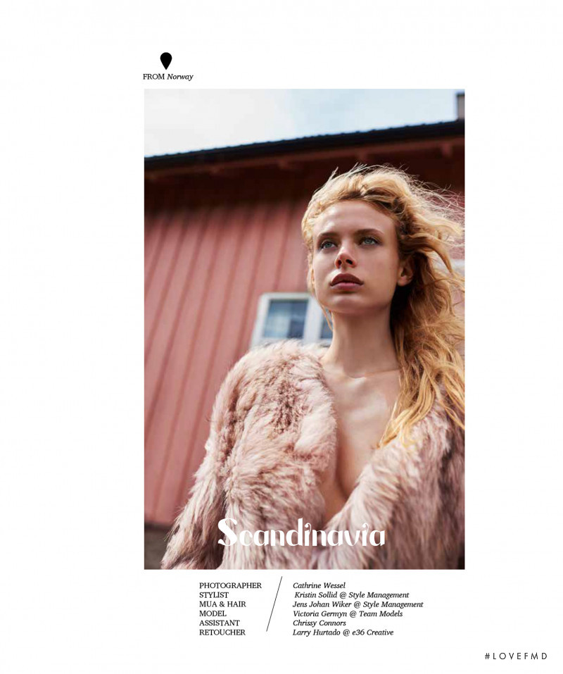 Victoria Germyn featured in Scandinavia, December 2016