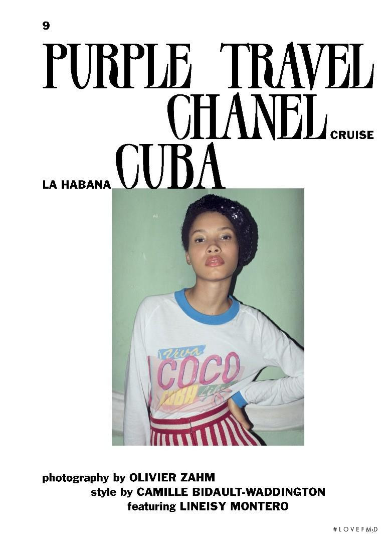Lineisy Montero featured in La Habana Cuba/Chanel Cruise - Purple Travel, September 2016
