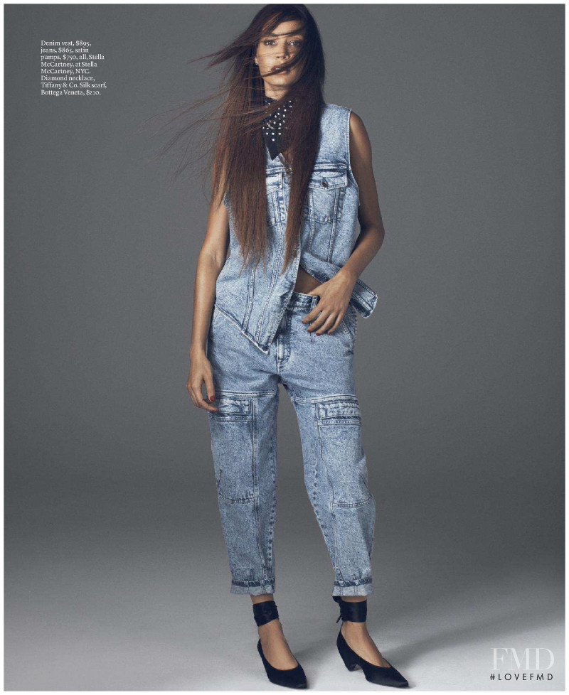 Joan Smalls featured in The Blue Wave, April 2018