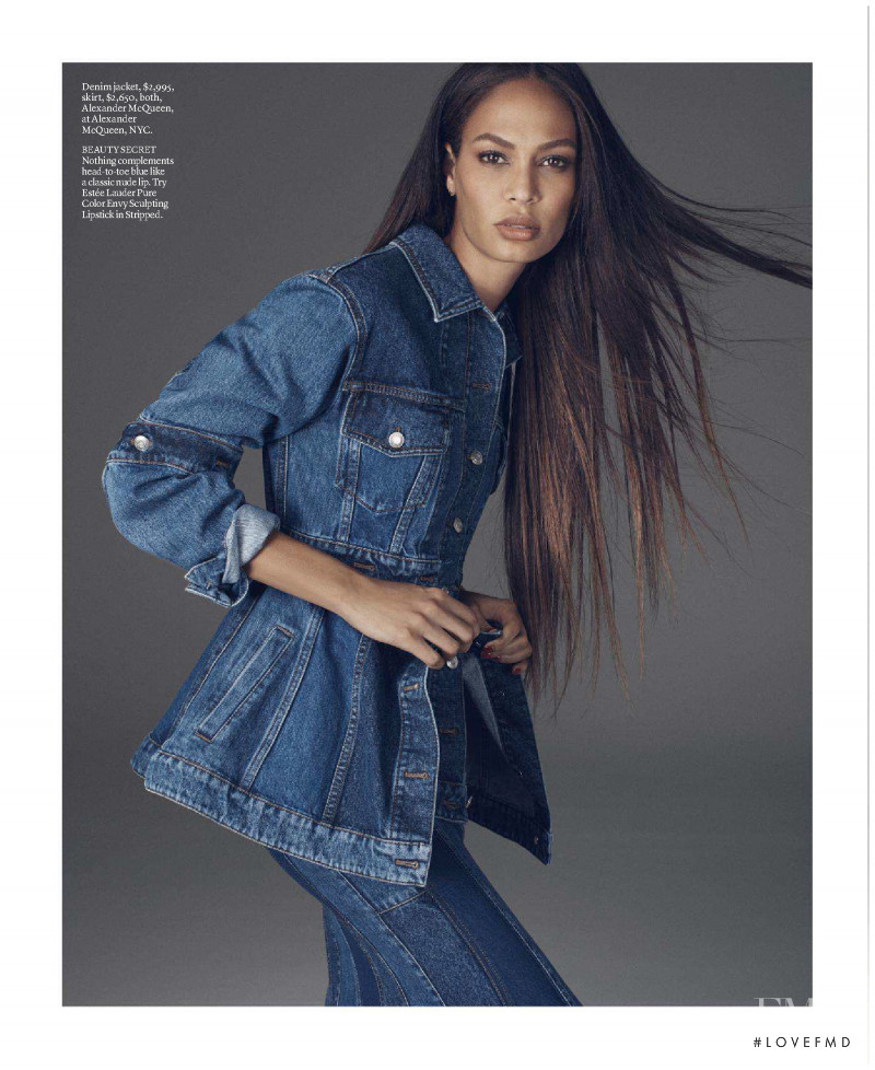 Joan Smalls featured in The Blue Wave, April 2018