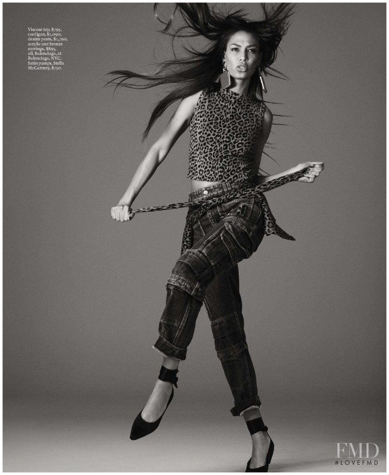 Joan Smalls featured in The Blue Wave, April 2018