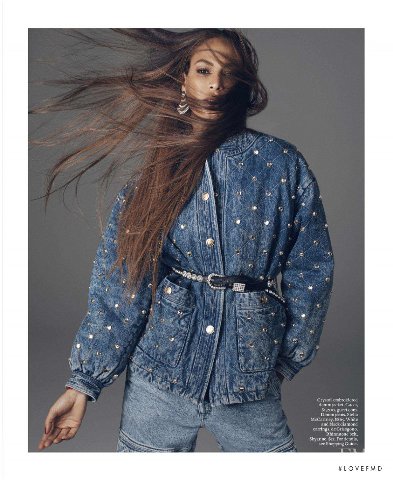 Joan Smalls featured in The Blue Wave, April 2018