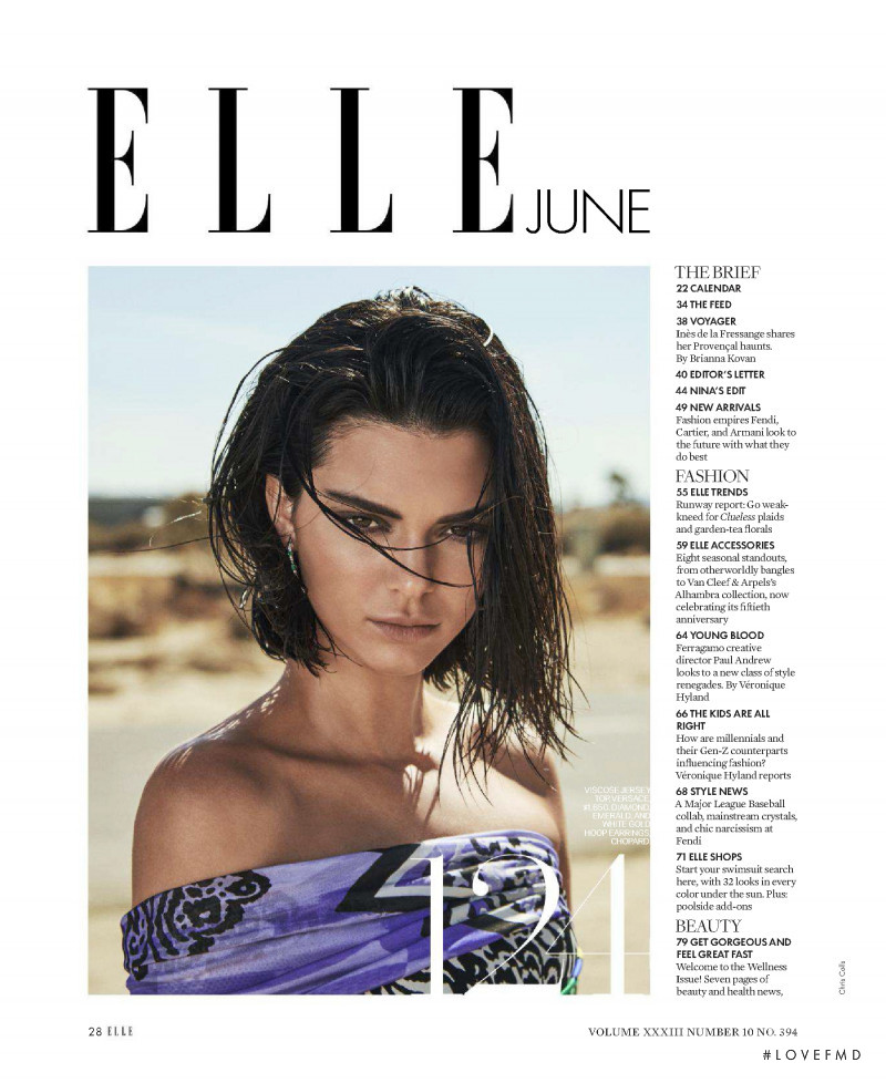 Kendall Jenner featured in Her Own Way, June 2018