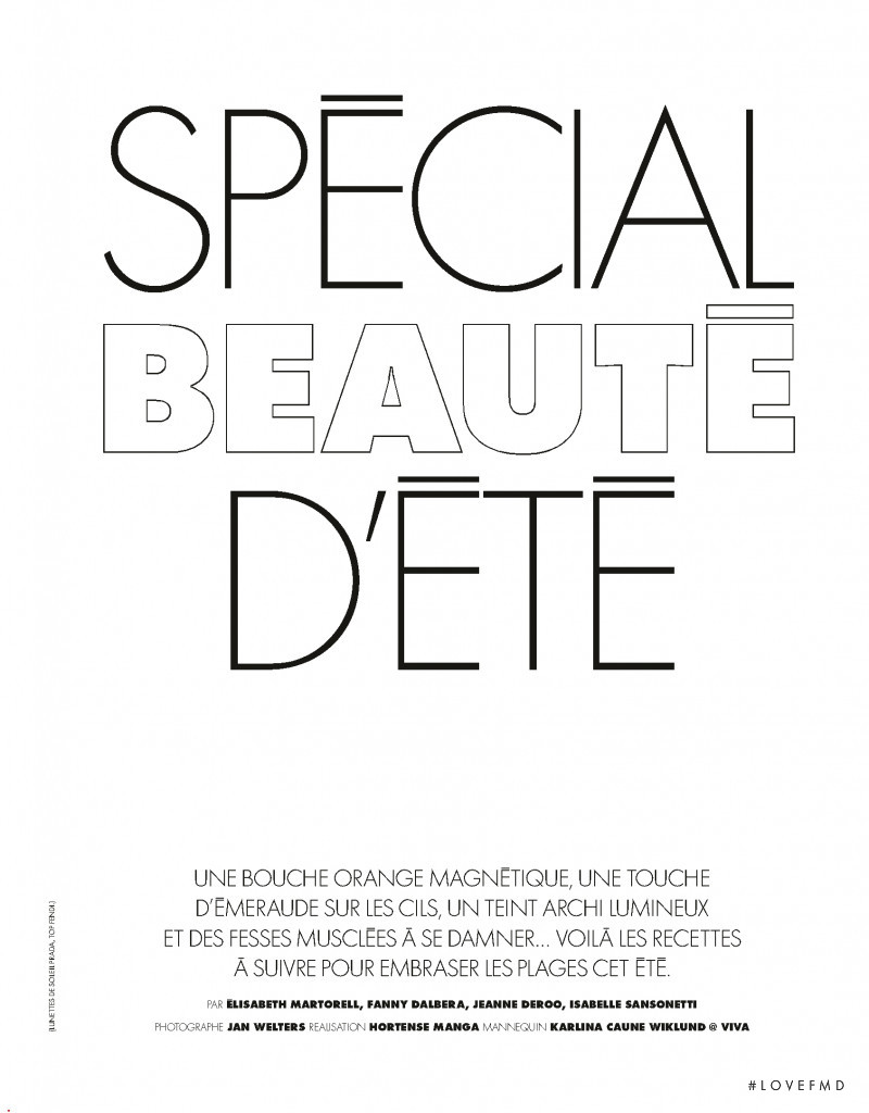 Special Beauty D\'Ete, May 2018