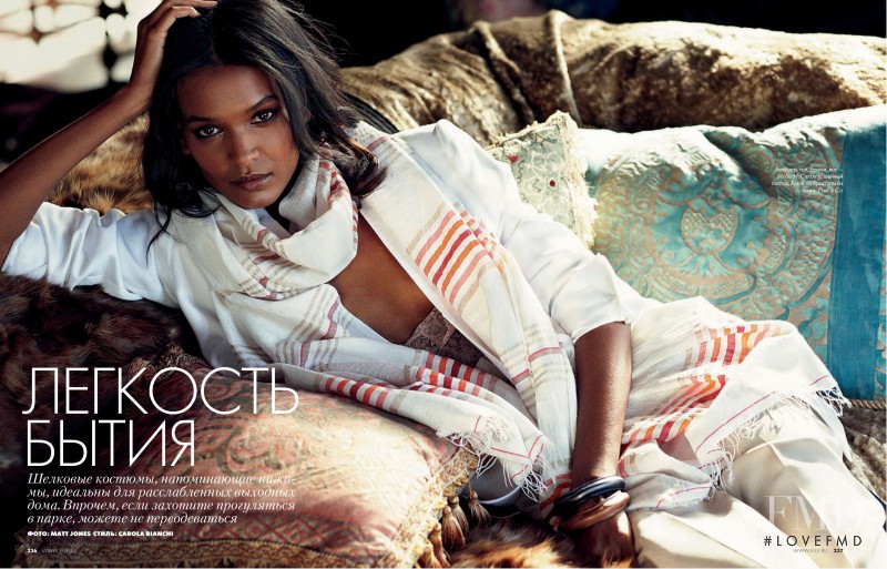 Liya Kebede featured in Lightness of Being, March 2010