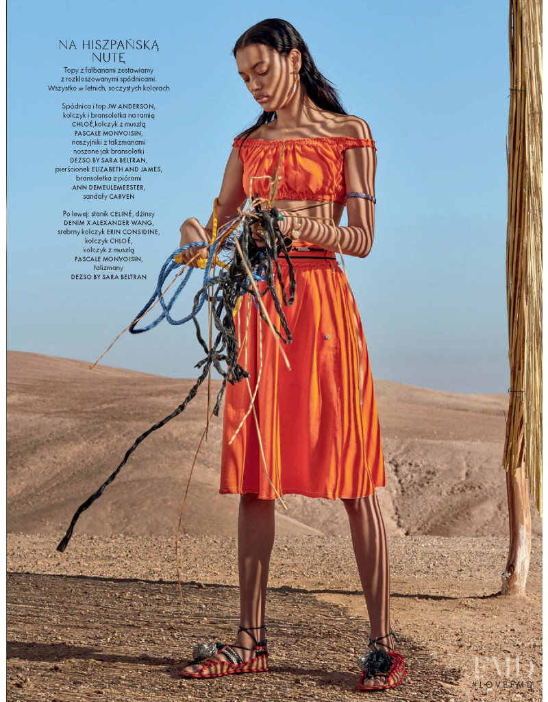 Lameka Fox featured in Sahara, June 2018