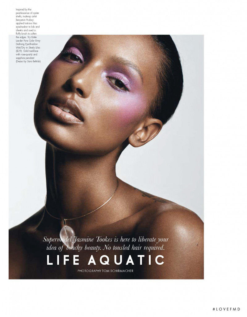 Jasmine Tookes featured in Life Aquatic, June 2018