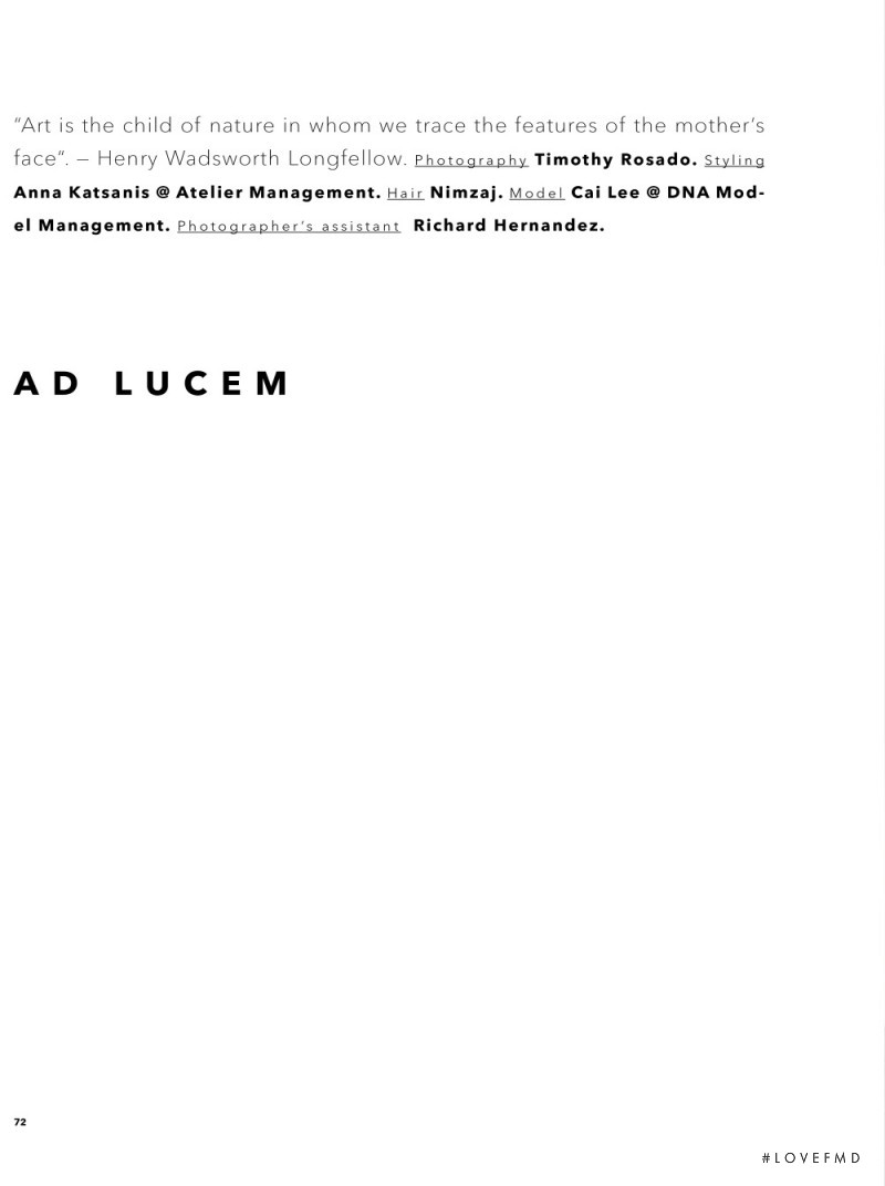 Ad Lucem, November 2016