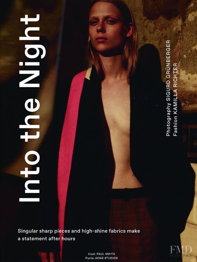 Sofie Hemmet featured in Into the Night, August 2016