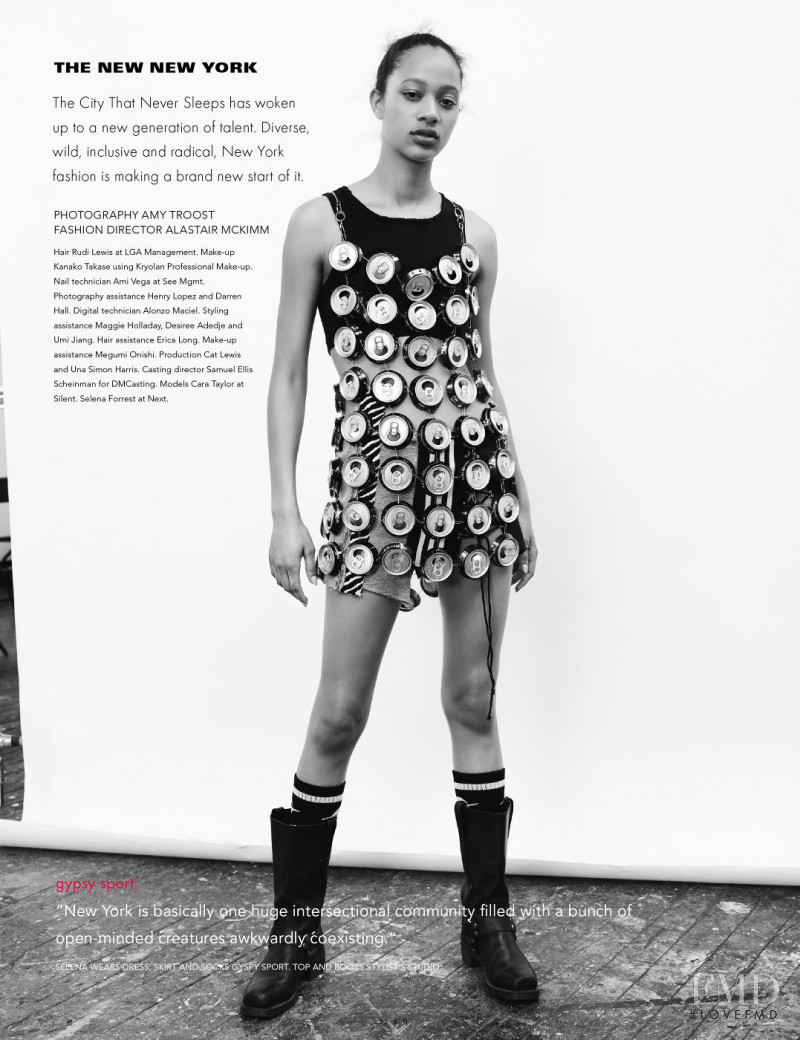 Selena Forrest featured in Super Youth, April 2018