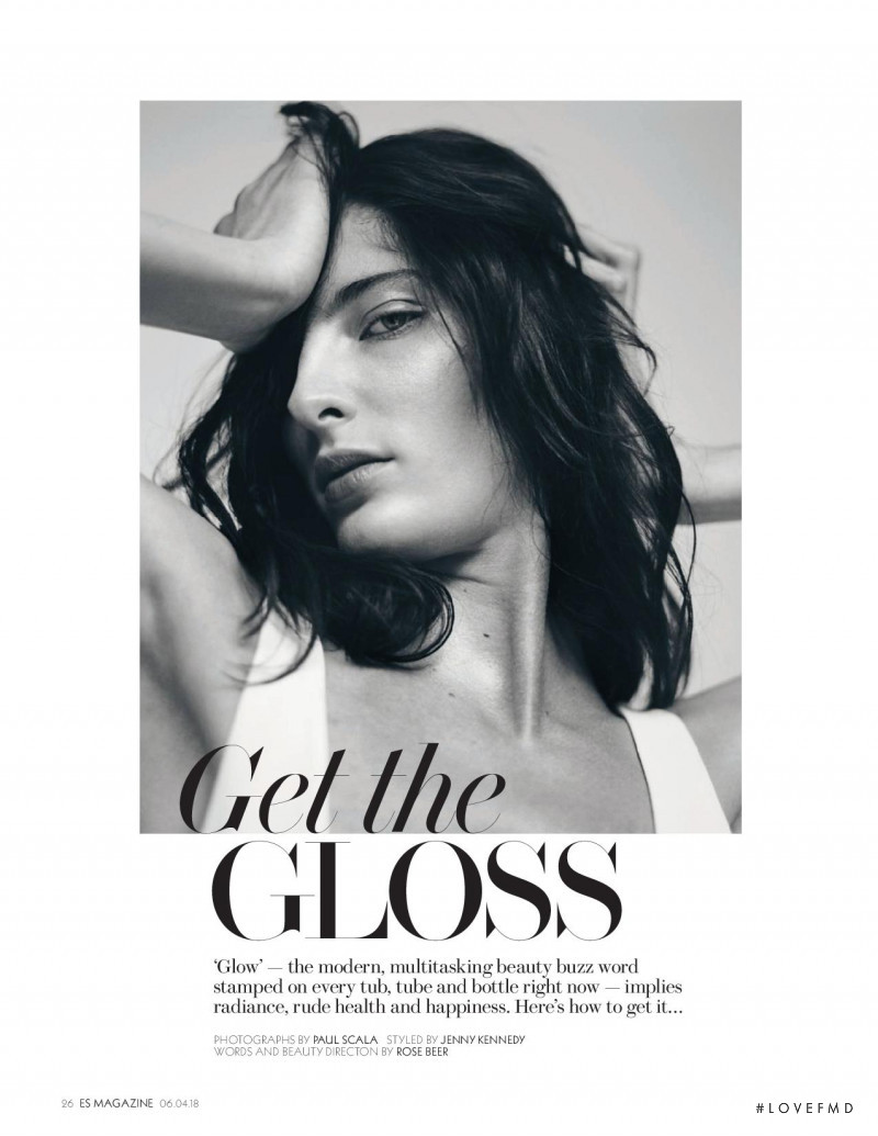 Annie Tice featured in Get The Gloss, April 2018