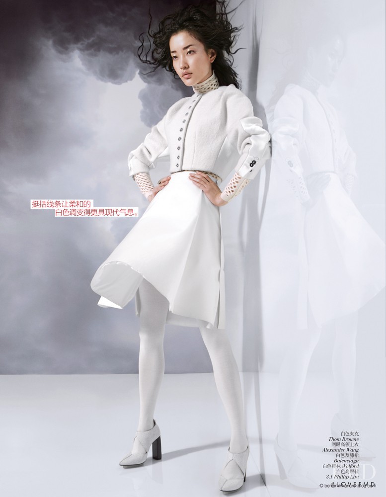 Du Juan featured in Modern White, September 2012