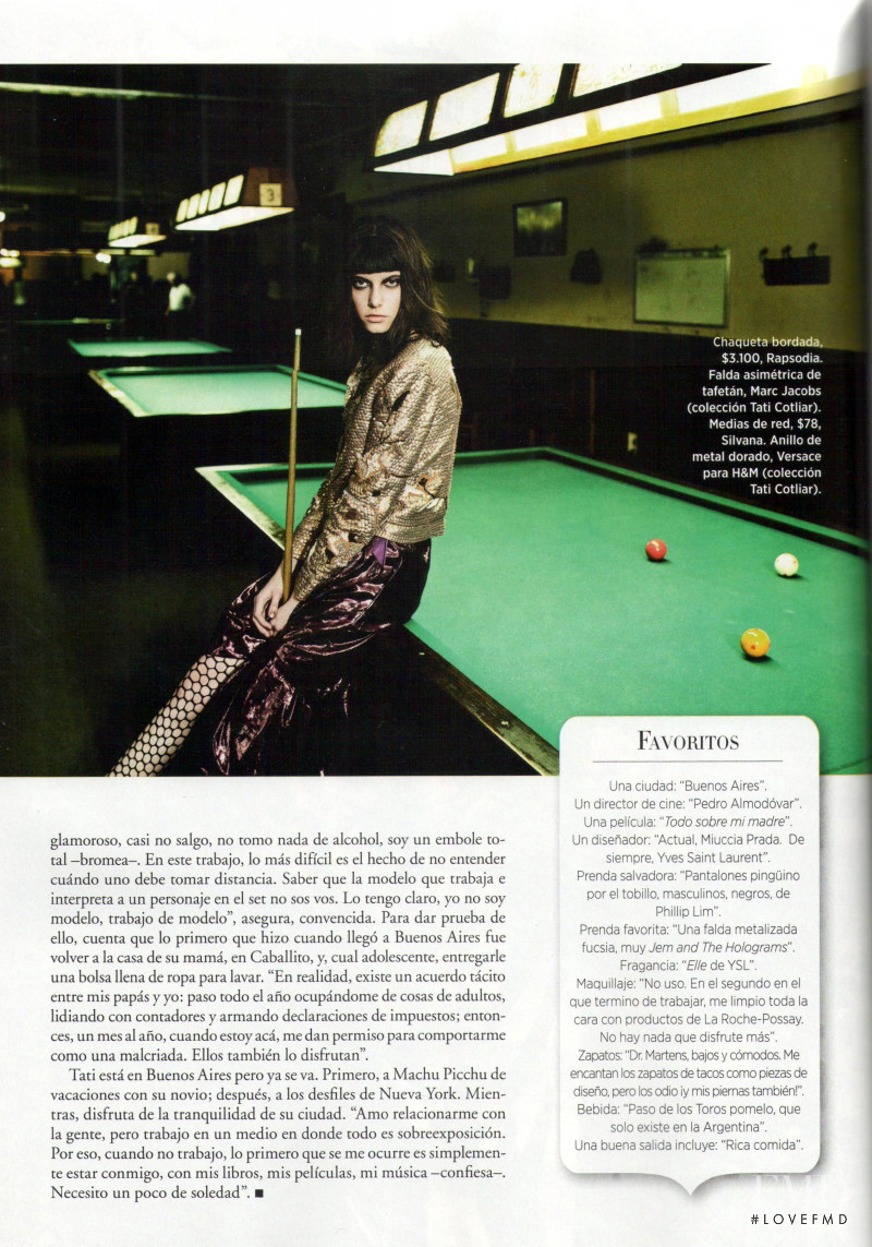 Tatiana Cotliar featured in Brotes De Primavera, September 2012