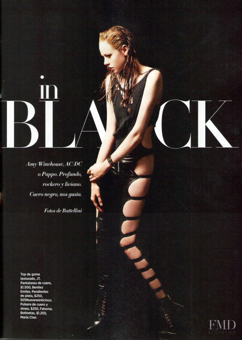 Valeria García featured in Back in Black, October 2012