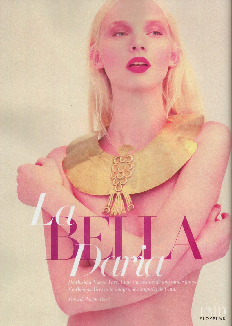 Daria Zhemkova featured in La Bella Daria, August 2012