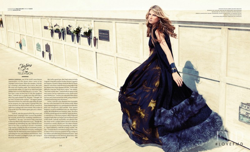 Angela Lindvall featured in Hallowed Ground, September 2012