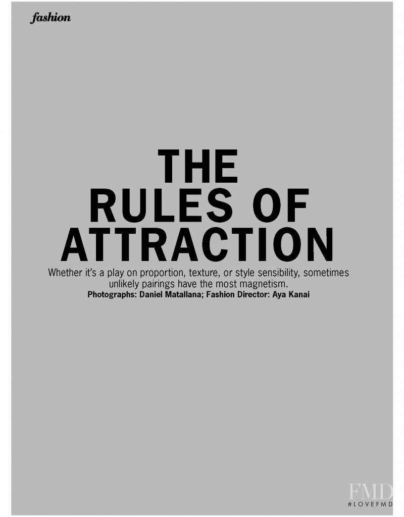 The Rues of Attraction, April 2018