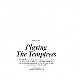 Playing The Temptress