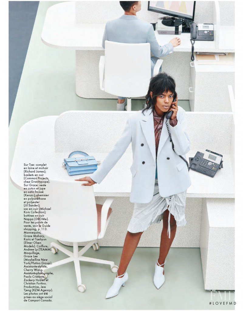 Grace Mahary featured in Modele D\'Affaires, May 2018
