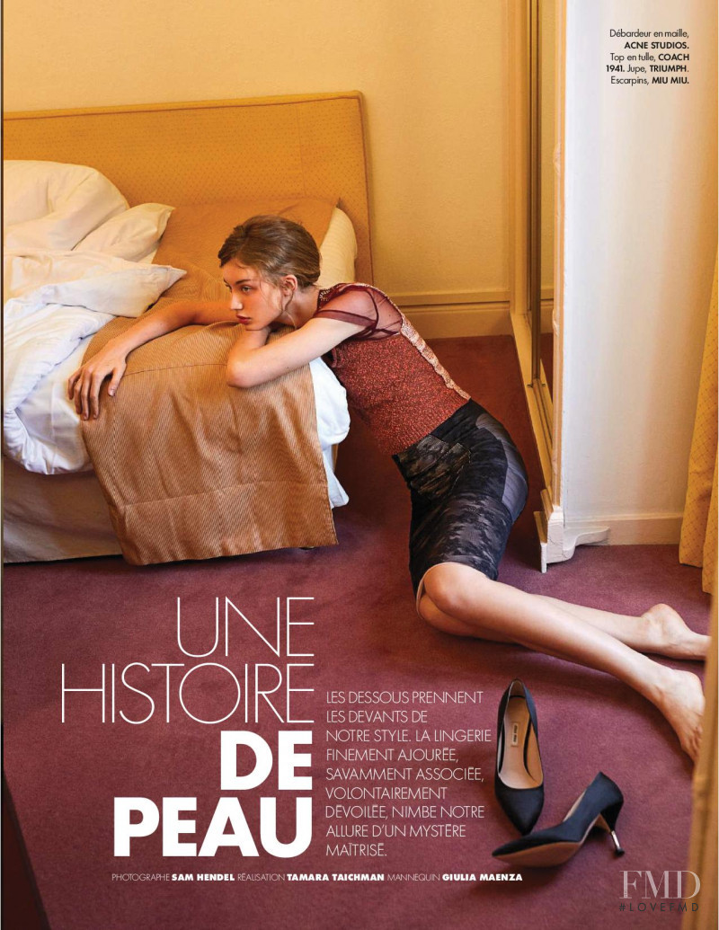 Giulia Maenza featured in Une Histoire De Peau, March 2018