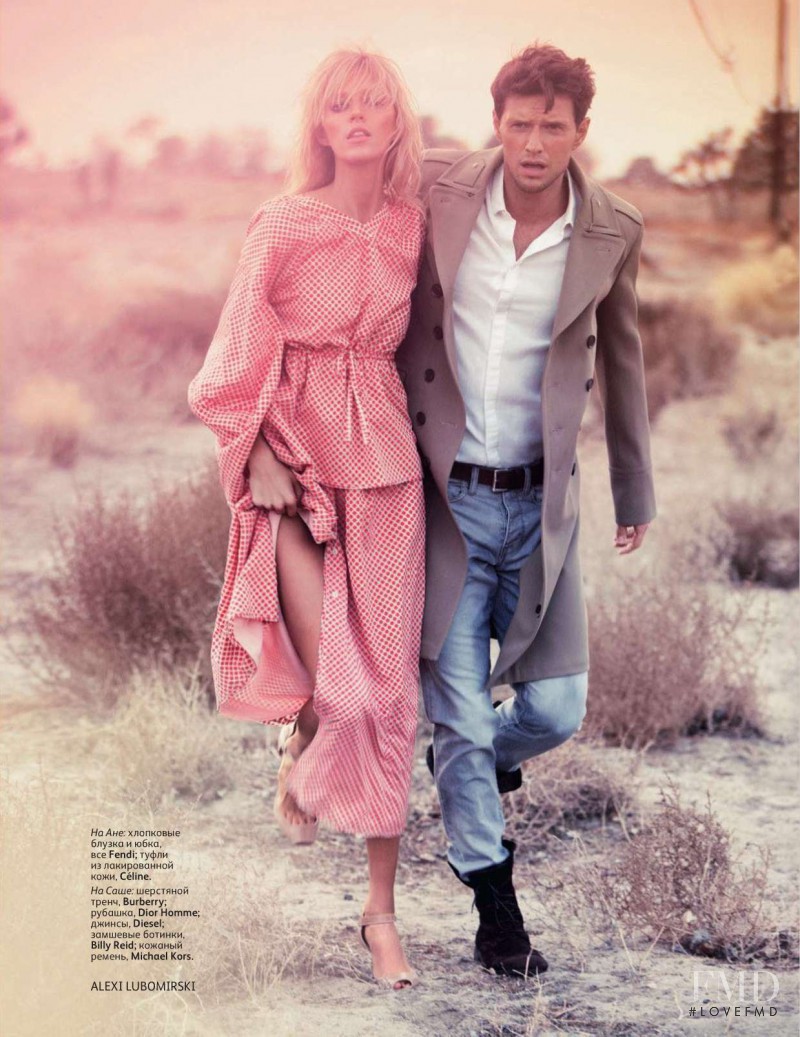 Anja Rubik featured in Road to California, February 2011