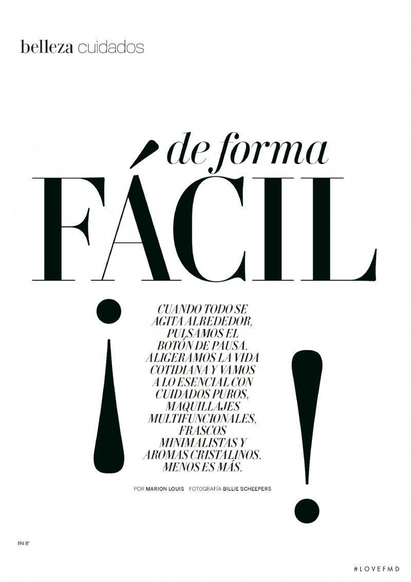 De Forma Facil, April 2017