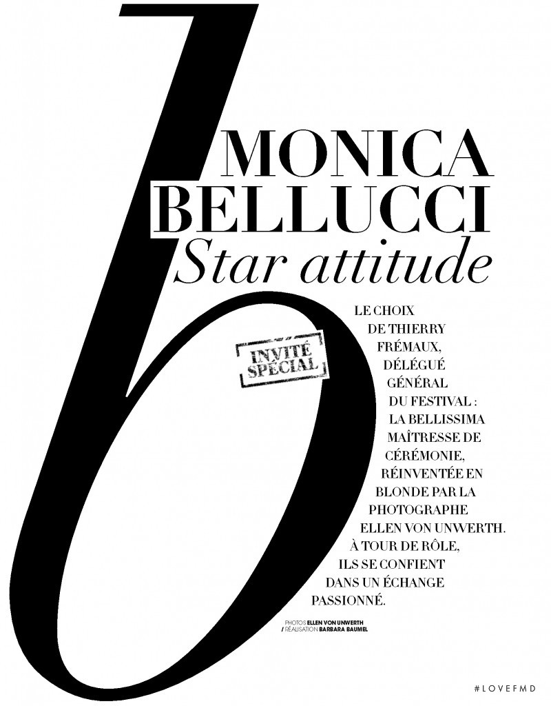 Monica Bellucci Star Attitude, May 2017