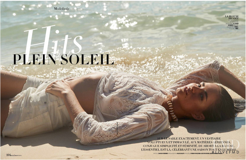 Robin Holzken featured in Hits Plein Soleil, April 2018