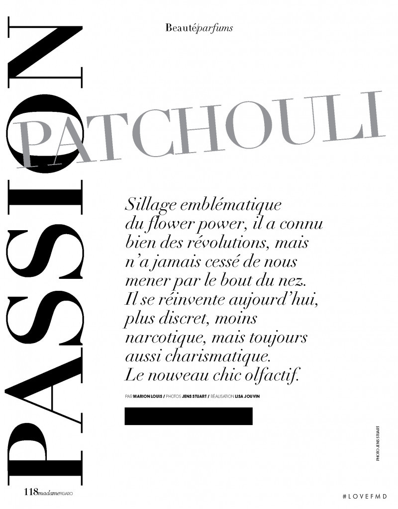 Passion Patchouli, April 2018