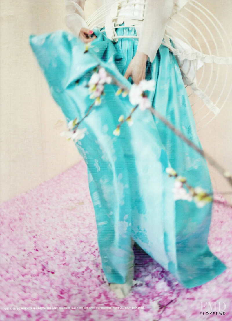 Hyun Yi Lee featured in Woman In Blossom, May 2012