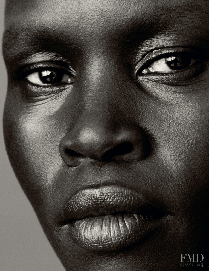 Alek Wek featured in Wir haben begonnen, uns zu hinterfragen, August 2018