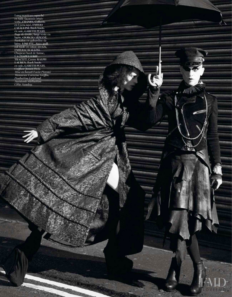Aymeline Valade featured in Le Noir, September 2012