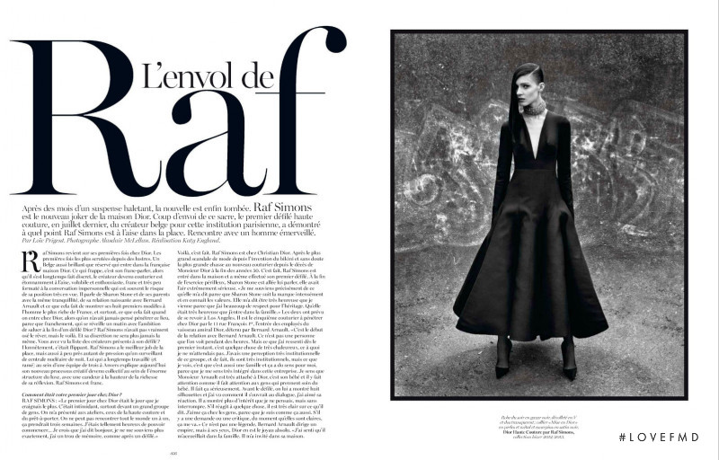 Kati Nescher featured in L\'envol de Raf, September 2012
