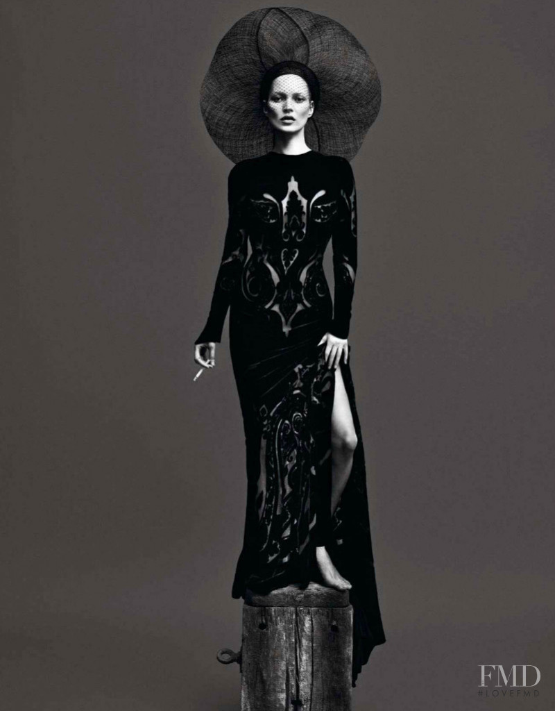 Kate Moss featured in Le Noir, September 2012