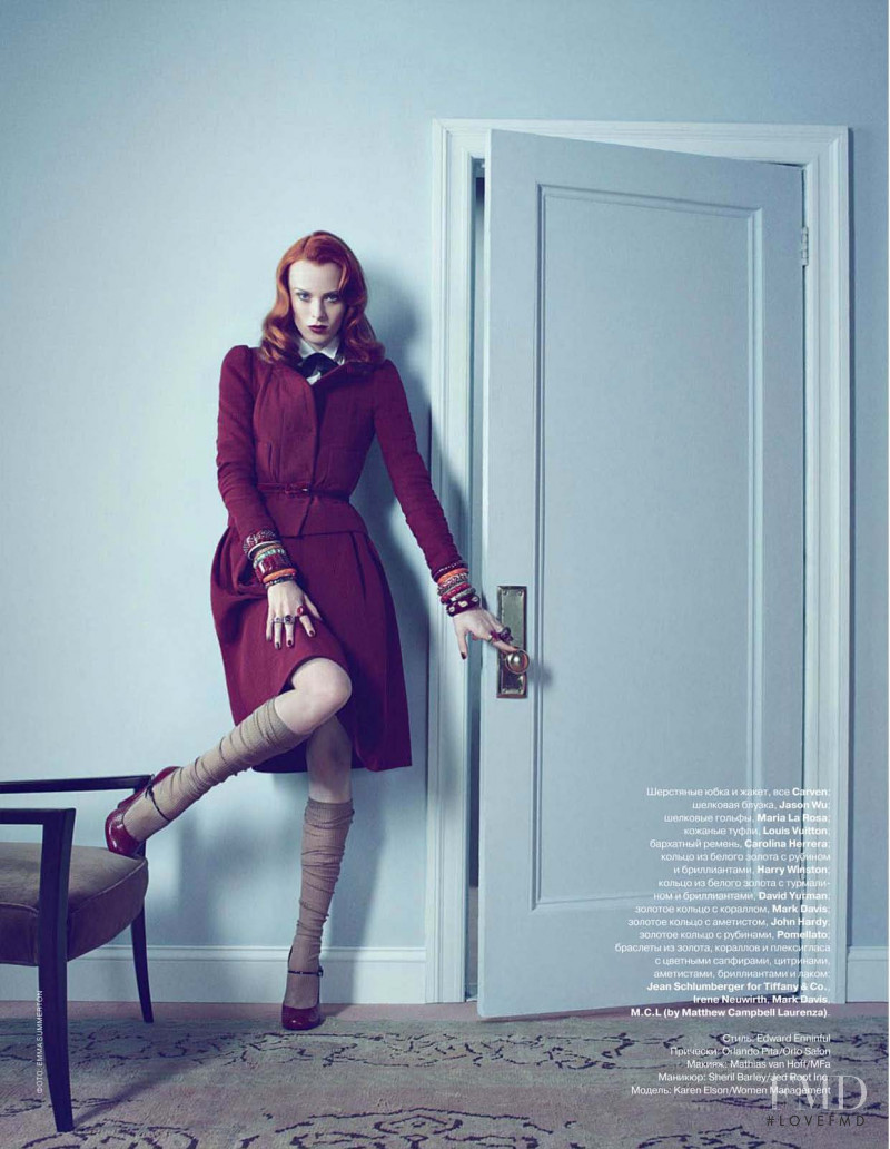 Karen Elson featured in Stuff Entry, November 2011