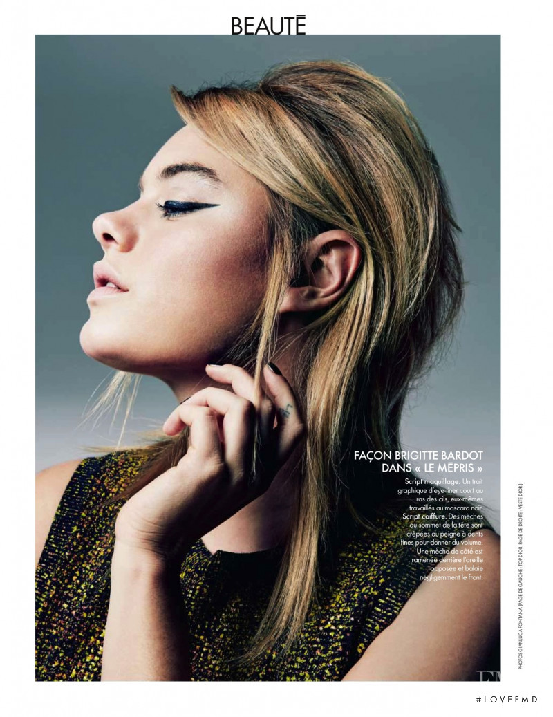 Camille Rowe featured in Jeux De Rowe, January 2016