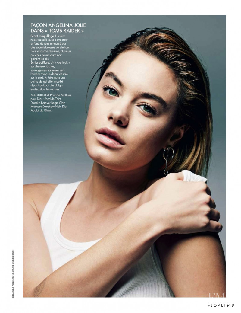 Camille Rowe featured in Jeux De Rowe, January 2016