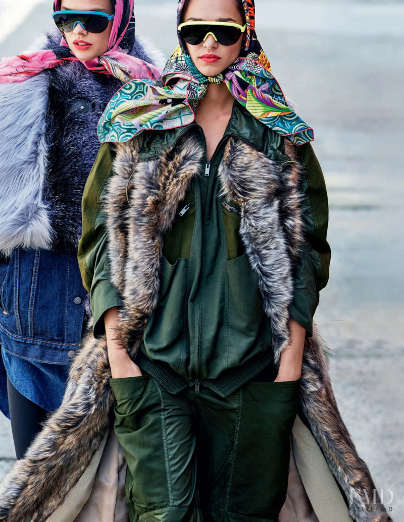 Zhenya Katava featured in Fun Fur, October 2017